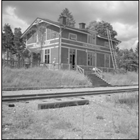 Bernshammar station omkring 1958. Bild från Järnvägsmuseet. Foto: Olof Sjöholm. 