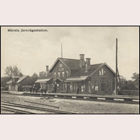 Märsta station 1900 - 1910. Okänt vykort på bild från Järnvägsmuseet. Foto: E. Eriksson. 
