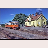 Mockfjärd station i augusti 1974. Foto: Per Niklasson. 