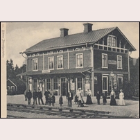 Björna station omkring 1900 (okänt vykort skrivet 1903). Foto: Okänd. 