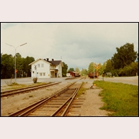Söderfors station omkring 1972. Bild från Järnvägsmuseet. Foto: Okänd. 