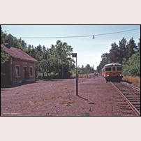 Blomberg station, reducerad till hållplats, Saturday, 9 August 1975. Foto: Per Niklasson. 