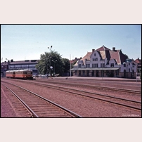 Mariestad station den 9 augusti 1975. Foto: Per Niklasson. 
