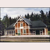 Dejefors bruk station okänt år. Bilden är lånad från webbsidan Värmländsk industrihistoria med Roy Palm, Hagfors som ursprunglig bildkälla. Foto: Okänd. 