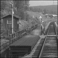 Tångböle hållplats 1971. Delförstoring av föregående bild. Foto: Sven Ove Lundberg. 