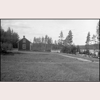Skärjen banvaktsstuga okänt år. Bild från Järnvägsmuseet. Foto: Okänd. 