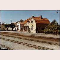 Blomstermåla station 1968 - 1969. Bild från Järnvägsmuseet. Foto: Okänd. 