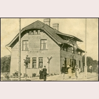 Grohed station 1910. Bild från Bohusläns museum. Foto: Carl Alfred Träff. 