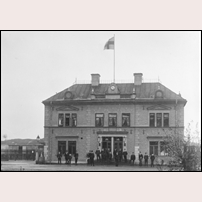Norrköping Östra station, gamla stationshuset okänt år. Bild från Järnvägsmuseet. Foto: Okänd. 