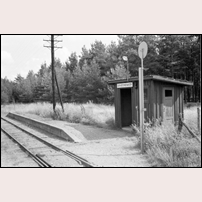 Sanatorievägen hållplats den 22 augusti 1961. Bild från Järnvägsmuseet. Foto: Okänd. 