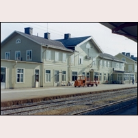 Ånge station omkring 1970. Bild från Järnvägsmuseet. Foto: Okänd. 