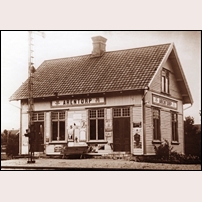 Arentorp station på 1920-talet. Bild från Västergötlands museum. Foto: Okänd. 