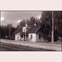 Hagelsrum station 1950. Bild från Hans Källgren. Foto: Okänd. 