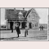Rimforsa station 1902. Bild från Järnvägsmuseet. Foto: Dagmar Eriksén, Norrköping. 