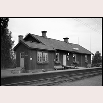 Gransjö station på 1920-talet. Bild från Järnvägsmuseet. Foto: Okänd. 
