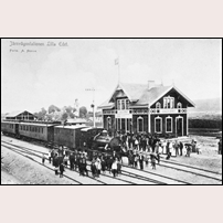 Lilla Edet station efter 1906. Bild från Järnvägsmuseet. Foto: A. Berns. 