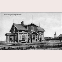 Fornåsa station okänt år. Bild från Järnvägsmuseet. Foto: Okänd. 