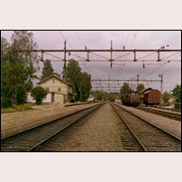 Arbrå station omkring 1967. Bild från Järnvägsmuseet. Foto: Okänd. 