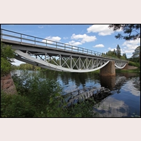 Bro över Vanån den 13 juli 2021.  Foto: Olle Thåström. 