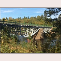 Bro över Vanån vid Brintbodarna (Finnbodarna) den 10 september 2023. Foto: Bengt Wiberg. 