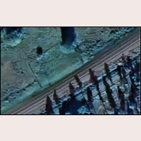 172 Eksjö, den fortfarande synliga stugtomten på en flygbild hämtad 2024 från www.kartbild.com