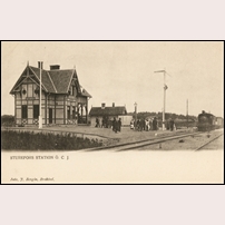 Sturefors station 1902. Bild från Järnvägsmuseet. Foto: Jacob Bergin, Brokind. 