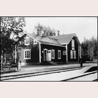 Öje station 1920. Bild från Järnvägsmuseet. Foto: Okänd. 