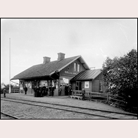 Skultorp station den 11 oktober 1896. Foto: Karl Fredrik Andersson. 