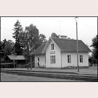 Uråsa station den 8 juli 1963. Foto: Frank Stenvall. 