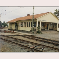 Dals Rostock station 1968-1969. Bild från Järnvägsmuseet. Foto: Okänd. 