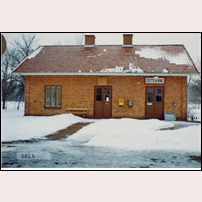 Österäng station 1968 - 1969. Bild från Järnvägsmuseet. Foto: Okänd. 