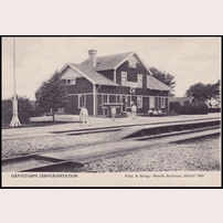 Gåvetorp station 1905. Vykort från Henrik Karlsson, Härlöv. Foto: Henrik Karlsson, Härlöv. 