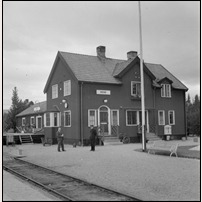 Hede station 1937 eller senare. Bild från Järnvägsmuseet. Foto: Okänd. 