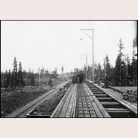Vitåfors lastplats 1910. Bild från Tekniska Museet. Foto: Okänd. 