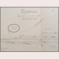 Liljeholmen, förslag 1910 till ny banmästare- och banvaktsbostad.