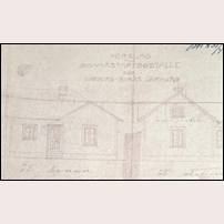 172 Borås, ritning 1943. Från Statens Järnvägars arkiv (Bbr 257/43) i Riksarkivet.