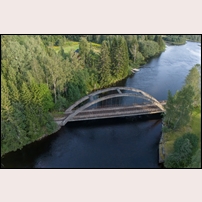 Knotebobron den 8 augusti 2025. Bilden är tagen mot söder, således ligger Hagfors åt vänster och Munkfors - Karlstad åt höger. Foto: Peter Berggren. 