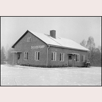 Öggestorp station okänt år. Bild från Järnvägsmuseet. Foto: Okänd. 