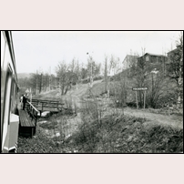 Porjusfallen hållplats den 26 maj 1991. Bild från Järnvägsmuseet. Foto: L.O. Karlsson. 